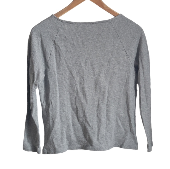 JAMES PERSE Heathered Gray Crop Top 00 - Picture 2 of 6